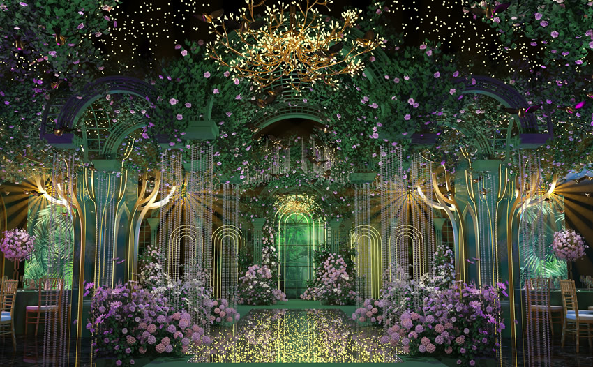 汨罗奇妙森林婚礼堂效果展示