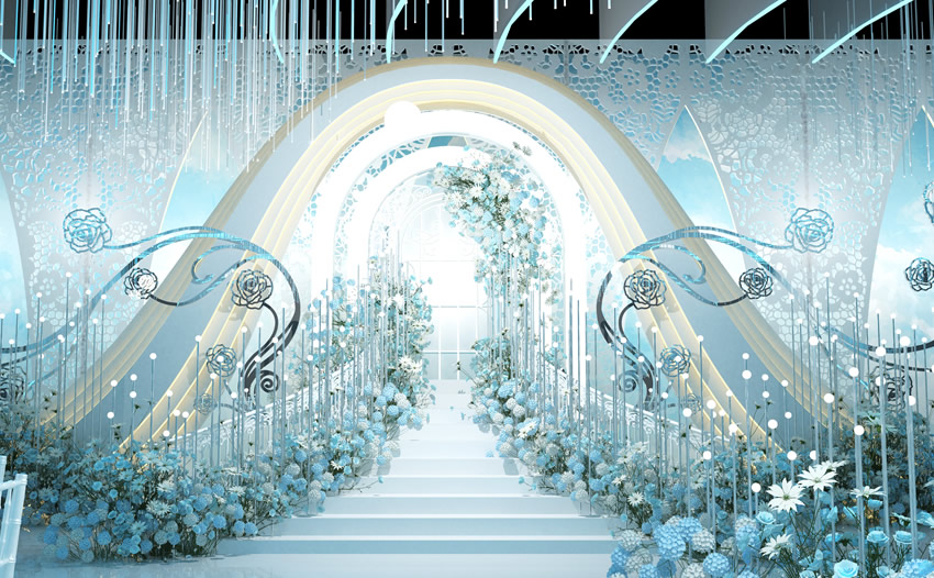 汨罗釡香烙馍村水晶厅效果展示